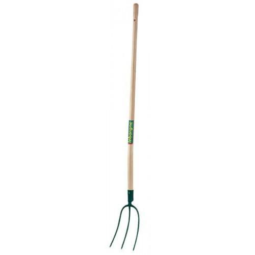 Fourche à foin douille 3 dents - 26 cm - manche bois certifié PEFC 100% - Leborgne