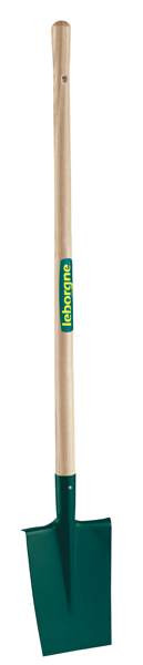 LEBORGNE Bêche dame à rebord 24cm avec manche pomme en bois certifié PEFC 100% - vue 2