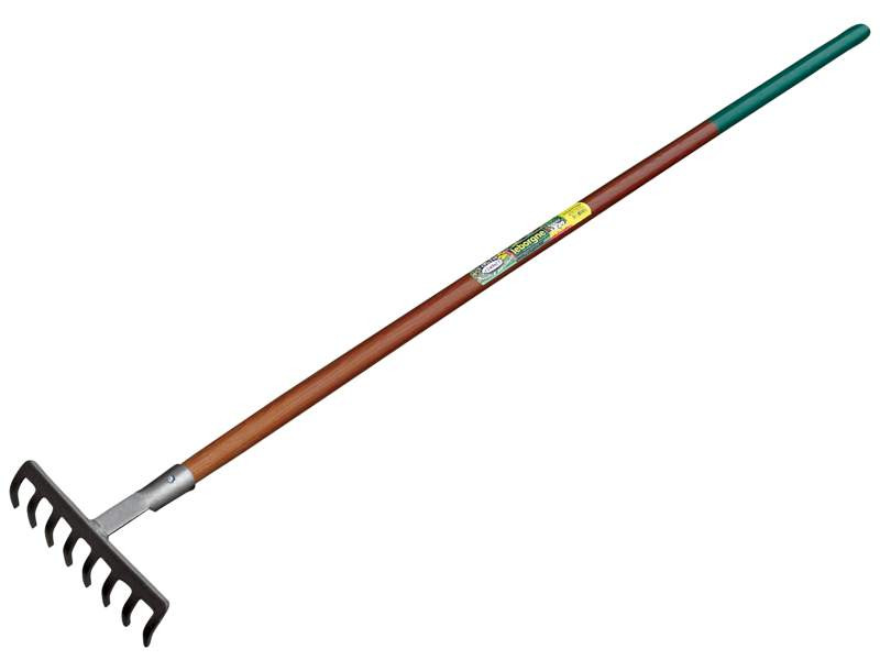 Leborgne Râteau 8 dents courbes Compact manche bois 130 cm certifié PEFC 100% - vue 2