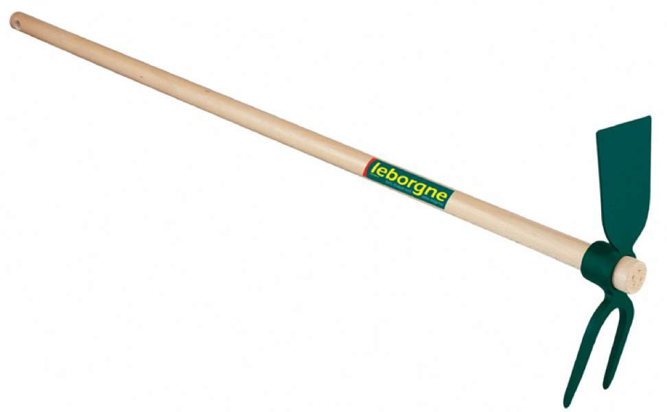 LEBORGNE Serfouette forgée panne et fourche 35cm avec manche en bois certifié PEFC 100% - vue 2