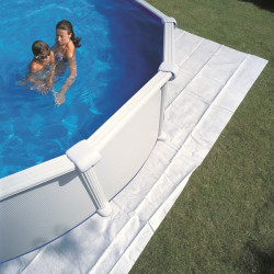 Tapis de sol  8,25 x 5m pour piscine 8m x 4,70m, épaisseur 100g/m² de marque GRE POOLS, référence: J646800