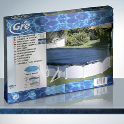 Bâche hiver 120g /m² pour piscine 8 x 4,70m - GRE POOLS