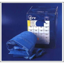 Liner 0,40 bleu uni piscine ovale 6,10m x 3,75m x 1,20m de marque GRE POOLS, référence: J643100