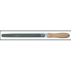 Lime demi-ronde, manche bois, 300 mm, 1/2 DX - OUTIFRANCE