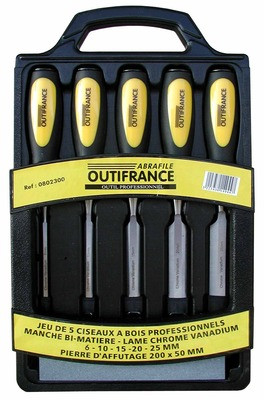 Ciseaux à bois manche bi-matière