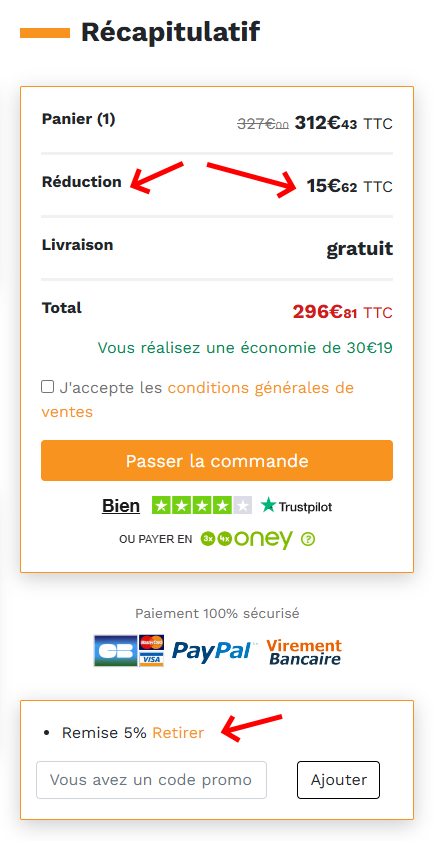 Ajouter une remise