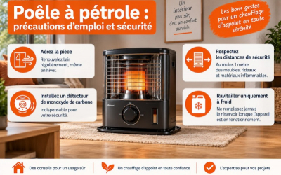 Poêle à pétrole : précautions d'emploi et sécurité